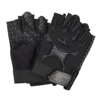 Kids Teen Half Finger Gloves Non Grip for Bike Riding Scooter Outdoor Sports Youth Fingerless Sports Gloves Black 6 Years-12 Years