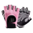 thumbnail image 1 of Kids Teen Half Finger Gloves Non Grip for Bike Riding Scooter Outdoor Sports Youth Fingerless Sports Gloves Pink 6 Years-8 Years, 1 of 4