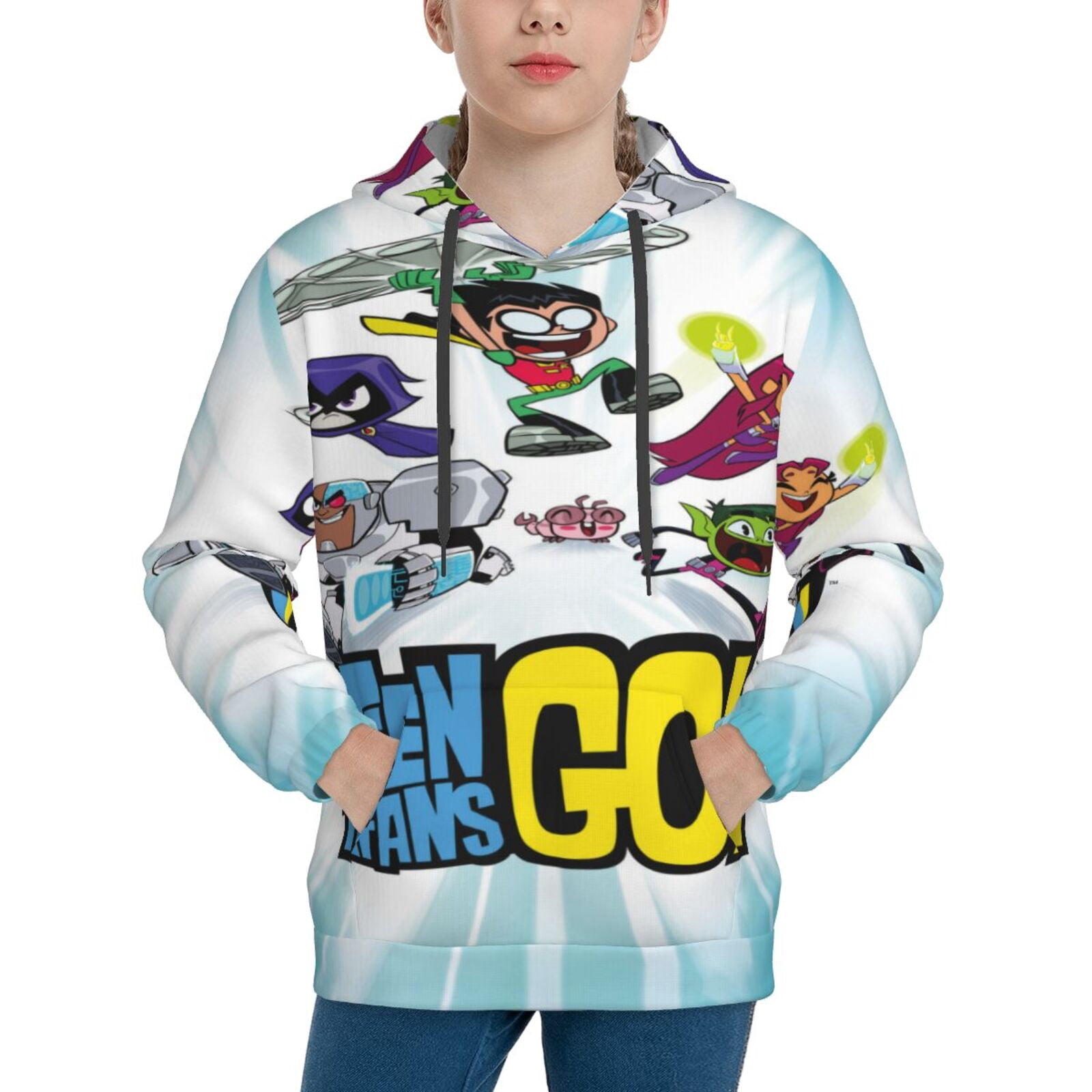 Kids Teen Titans Go Pullover Hoodie Realistic 3d Print Graphic Hooded kids-teen-titans-go-pullover-hoodie-realistic-3d-print-graphic-hooded