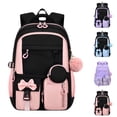 thumbnail image 1 of Kids Teenage Girls Backpack, Elementary/Middle/High Schoolbag, Multi-Compartment Cute Bookbag, 18.5inch (Pink), 1 of 9