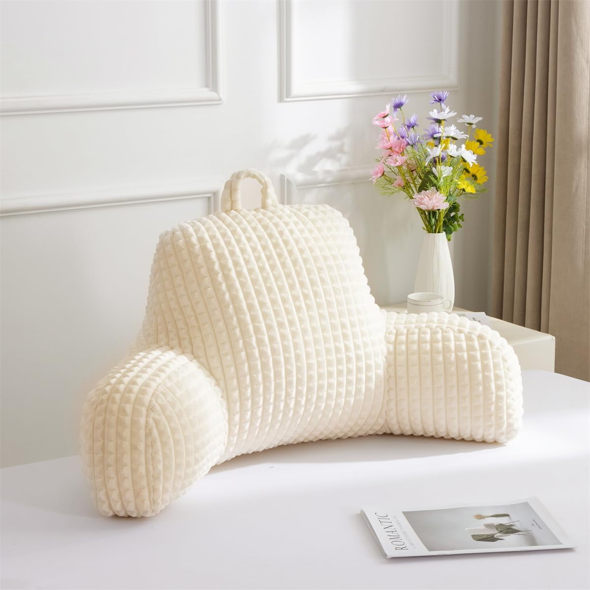 Amazon daguizu reading pillow 31wx21h back pillow for bed