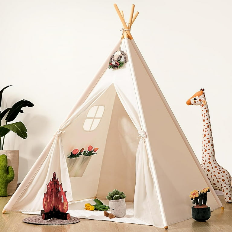 Kids Teepee Tent for Kids, Kid Play Tents for Girls Boys, Gifts