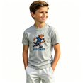 thumbnail image 1 of Kids Tees Scotland Print Short Sleeve Sporty Graphic Beach Clothes for Boy Size 7-8T, 1 of 4