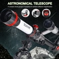 thumbnail image 1 of Kids Telescope, Astronomical Telescope for Children with 40X Magnification, 60MM Large Diameter & Tripod, High-Definition Focus Wheel, Educational STEM Toy for Beginners, Portable Astronomy Gifts, 1 of 9