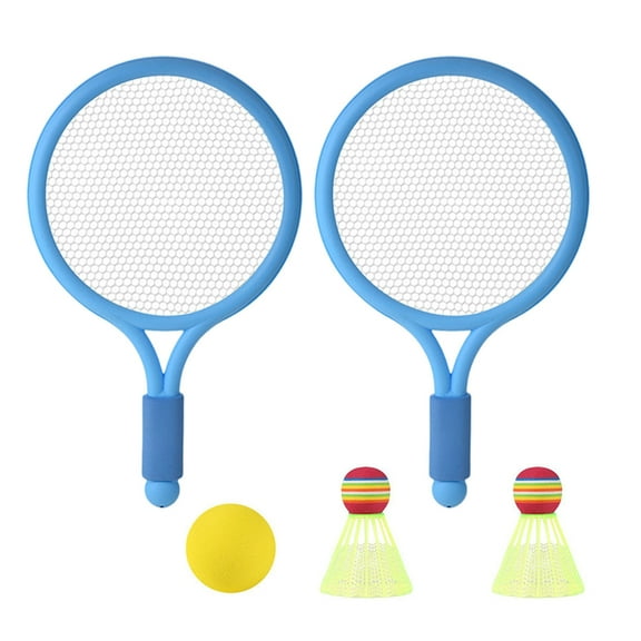 Kids Tennis Set Badminton Racket with Tennis and 2 Shuttlecocks for Beach Game