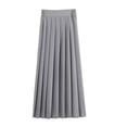 thumbnail image 1 of Kids Tennis Skirt New Teen Girls Pleated Uniform Skirts Elastic Waist Long Skirt Work School A-Line Skirt Gray 4XL, 1 of 3