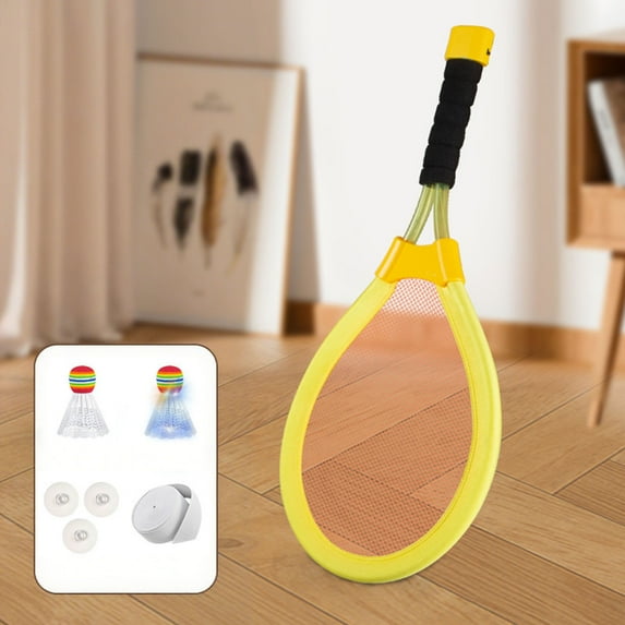 Kids Tennis for Beginners Lightweight Junior Racquet with Shockproof Grip Indoor and Outdoor Sports Toys Badminton Set for Ages 3-15