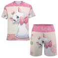 thumbnail image 1 of Kids The Aristocats Short Sleeve T-Shirt And Shorts Outfit Set Athletic Mesh Shorts Set for Boys, 1 of 7