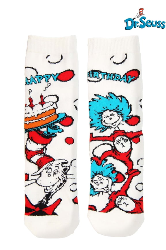 Kids The Cat in the Hat Birthday Crew Socks