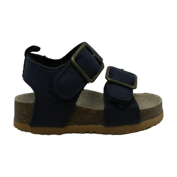 Kids The Children's Place Boys Double Buckle SlingBack, Navy,  Size Infant 0.0