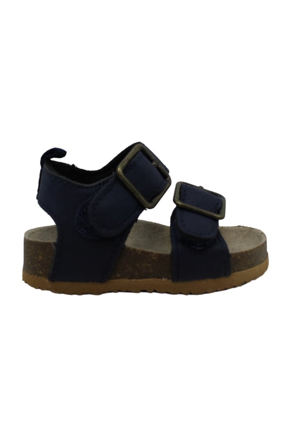 Kids The Children's Place Boys Double Buckle SlingBack, Navy,  Size Infant 0.0
