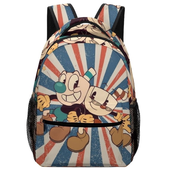 The Cuphead Show Backpacks Bookbag Casual Daypack Backpacks for Travel Work Camping Office