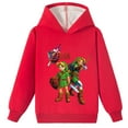 thumbnail image 1 of Kids The Legend of Zelda Comfy Brushed Pullover Hoodie Loose Fit Tops Cotton Sweatshirts Tops for Boys Girls, 1 of 5