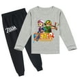 thumbnail image 1 of Kids' The Legend of Zelda Comfy Long Sleeve T-shirt and Pants Set, Breathable, Spring Autumn, Printed Design, 1 of 3