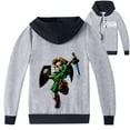 thumbnail image 1 of Kids' The Legend of Zelda Design Hooded Zipper Jacket, Ideal Outerwear for Boys and Girls in Spring and Fall, 1 of 6