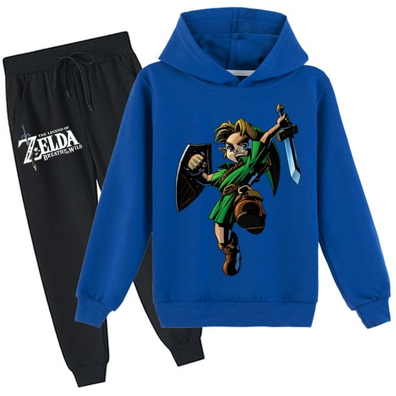 Kids The Legend of Zelda Fashion Hoodies Loose Sweatshirts Graphic Spring Autumn Hoodies Pants Sets Clothes