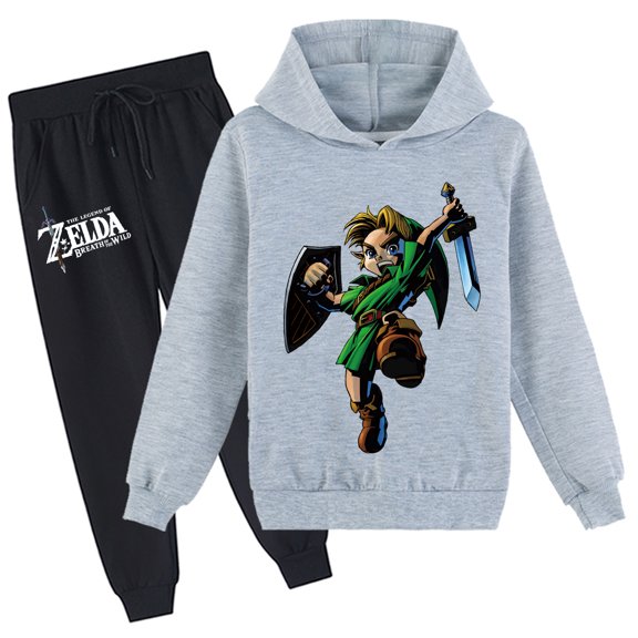 Kids The Legend of Zelda Fashion Hoodies Loose Sweatshirts Graphic Spring Autumn Hoodies Pants Sets Clothes