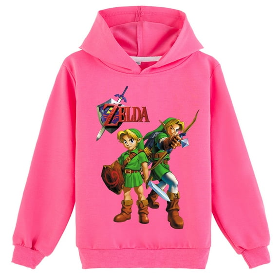 Kids The Legend of Zelda Hoodie Children's Long Sleeve Pullover Boys Girls Cartoon Sweatshirt with a Hood
