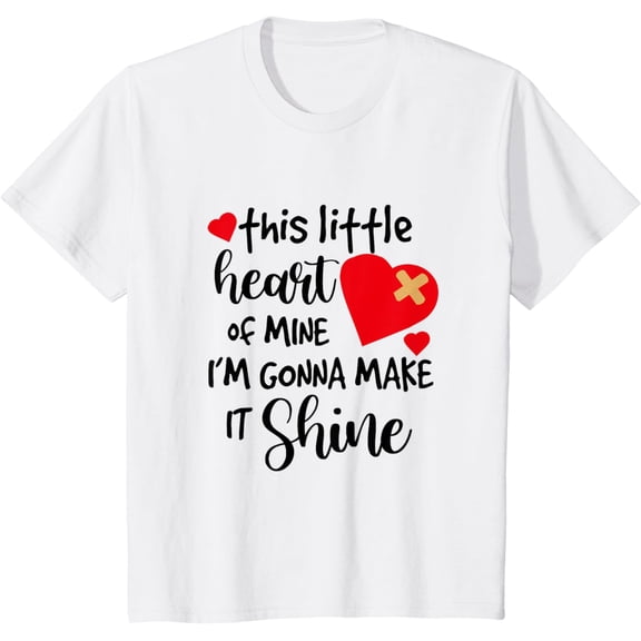 Kids This Lil' Heart Of Mine CHD Warrior Congenital Heart Disease T-Shirt