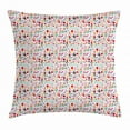 thumbnail image 1 of Kids Throw Pillow Cushion Cover, Funny Birds with Hats Smiling Baby Mushrooms Flowers Creative Children Modern Doodle, Decorative Square Accent Pillow Case, 24 X 24 Inches, Multicolor, by Ambesonne, 1 of 2