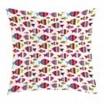 thumbnail image 1 of Kids Throw Pillow Cushion Cover, Underwater Aquarium Inspired Pattern with Vibrant Striped Fishes Opposite Directions, Decorative Square Accent Pillow Case, 18 X 18 Inches, Multicolor, by Ambesonne, 1 of 2