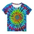 thumbnail image 1 of Kids Tie Dye Shirt forBoys Girls Tie-Dye T-Shirt Tshirt Children Tee Size 3-14 Years Age, 1 of 5