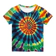 thumbnail image 1 of Kids Tie Dye T-Shirts Top forYears Boys Girls Child Tees Short Sleeve 3d Print Shirt, 1 of 5