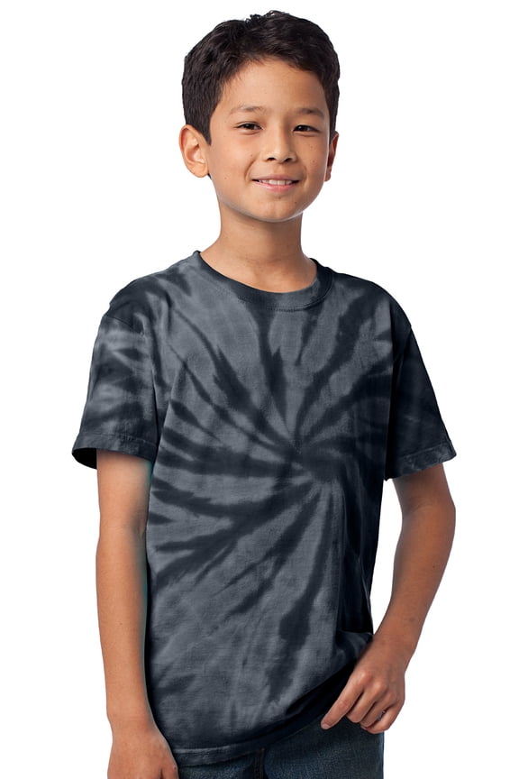 Kids Tie Dye T-shirt - Black, Small