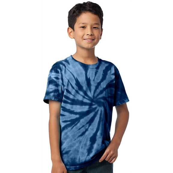 Kids Tie Dye T-shirt - Navy, Medium