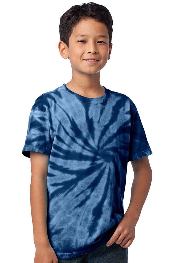 Kids Tie Dye T-shirt - Navy, Medium