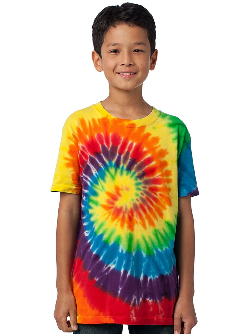 Kids Tie Dye T-shirt - Rainbow, XL - Walmart.com
