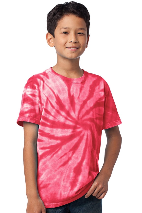 Kids Tie Dye T-shirt - Red, Medium
