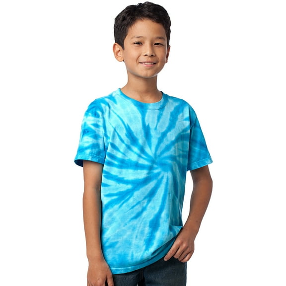 Kids Tie Dye T-shirt - Turquoise, Extra-Small