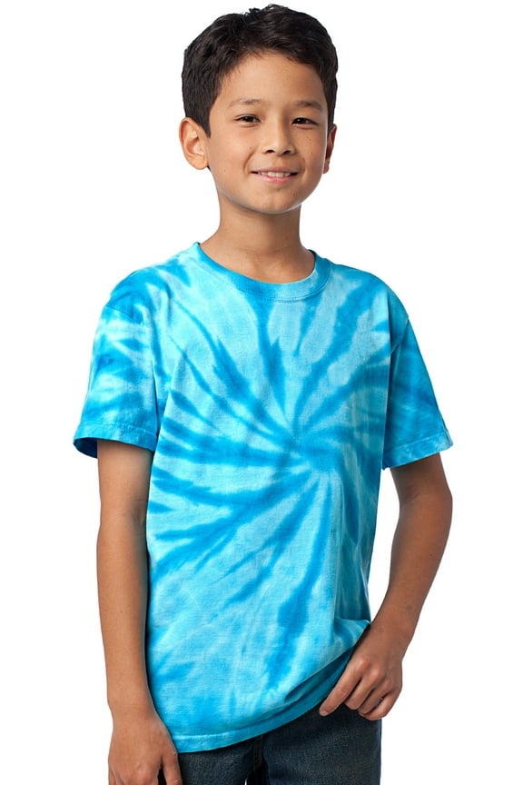 Kids Tie Dye T-shirt - Turquoise, Medium