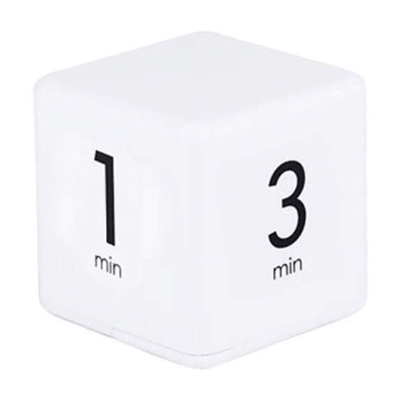 Kids Timer Kitchen Portable Cube Timer Digital Kitchen Timer Countdown Alarm 1-3-5-10 Minutes Flip Timing with Digital Display Time Management for Study Sports Cooking Gaming Office
