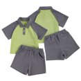 thumbnail image 1 of Kids Toddler 2Pcs Summer T-Shirt Outfits Clothes for Boys,Baby Girls Casual Short Sleeved Pullover Tees + Elastic Shorts Pants Newborn Comfortable Soft Sets Clothes for 12M-6T, 1 of 9