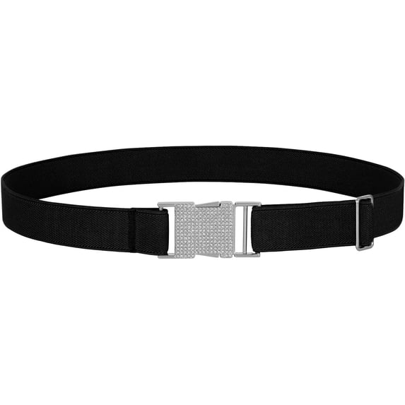 Kids Toddler Adjustable Elastic Belt, Easy to Use Gold Buckle for Girls Boys