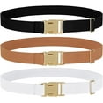 thumbnail image 1 of Kids Toddler Adjustable Elastic Belt, Easy to Use Gold Buckle for Girls Boys, 1 of 9