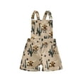 thumbnail image 1 of Kids Toddler Baby Boy Girl Farm Outfit Cowboy Cow Print Overalls Sleeveless Suspender Shorts Jumpsuit Romper Western Clothes, 1 of 7