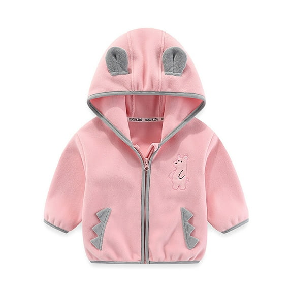 Kids Toddler Baby Boys Autumn Winter Dinosaur Hooded Coat Jacket Sweatshirt Clothes