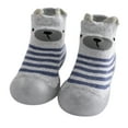 thumbnail image 1 of Kids Toddler Baby Boys Girls Solid Warm Knit Soft Sole Rubber Shoes Slipper Stocking Soft Shoes Kid 8 Kid Apparel Boy Winter Slippers Slippers Kids Size 8 Toddler House Shoes Men Slippers Size 8, 1 of 2