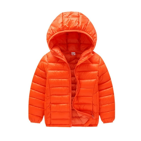 Little/Big Boys Girls Down Jacket Hooded, Cute Coat Winter Warm Thick Hoodie Coat for 6-13 Years