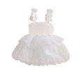 thumbnail image 1 of Kids Toddler Baby Girl Princess Dress Tulle Fairy Dress Toddler Girl Sleeveless Strap Bow Dresses Tutu Sundress Birthday Party Summer Clothes, 1 of 7