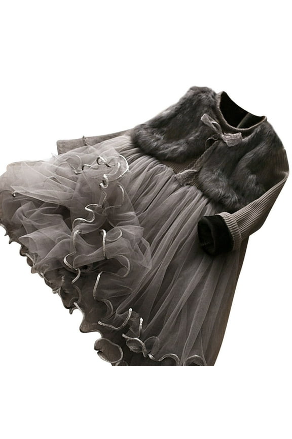 Kids Toddler Baby Girls Autumn Winter Long Sleeve Dress Clothes outfit toddler girl toddler girl clothes