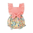 thumbnail image 1 of Kids Toddler Baby Girls Spring Summer Floral Ruffle Dress Clothing, 1 of 4