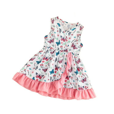 Sokhug Toddler Kid Baby Girls Summer Dress Cute Sleeveless Princess ...