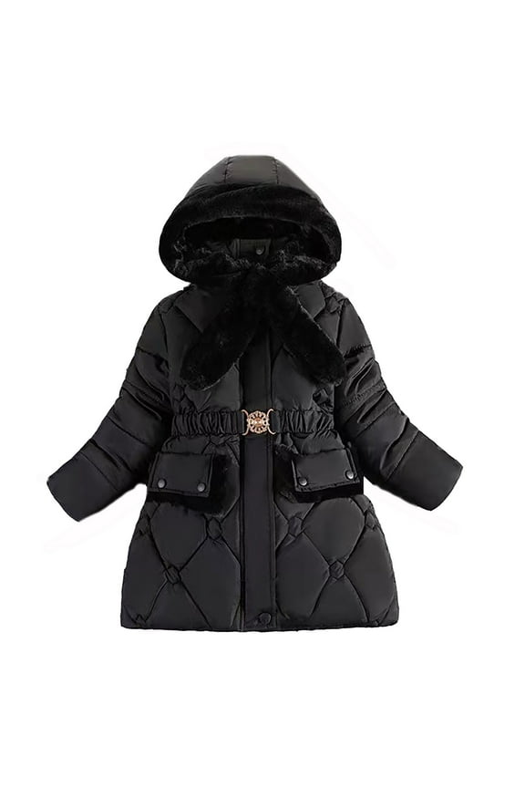 Kids Toddler Baby Unisex Patchwork Spring Winter Cute Coat Hooded Padded Jacket Outwear Clothes Kids Ski Jacket Girls Corn Coat Little Girl Winter Coat Sing Coat Toddler Puffy Jacket Warm Winter