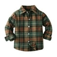 thumbnail image 1 of Kids Toddler Baby Unisex Unisex Fall Winter Plaid Tops Shirt Coat Clothes Size 18-24 Months, 1 of 6