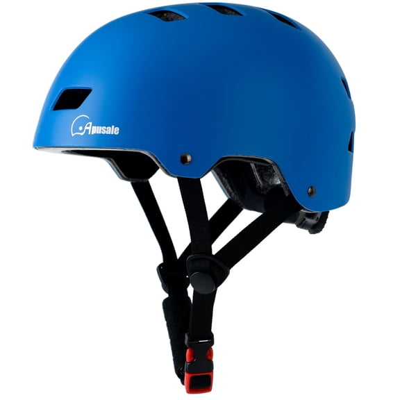 Kids Toddler Bike Helmet, Child Skateboard Helmet for Skate Scooter, Adjustable Size for Boys Girls (Blue S)