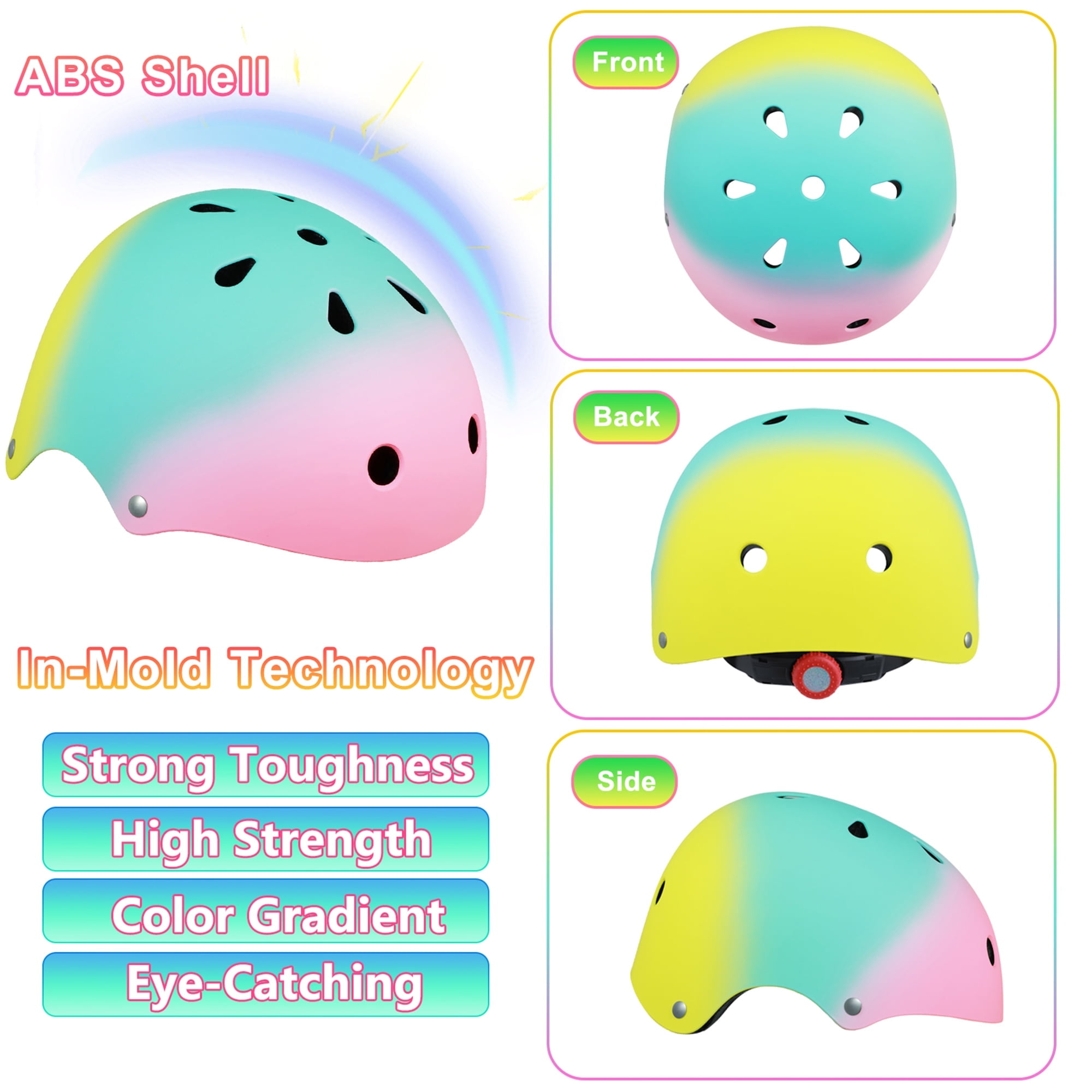 Kids Toddler Bike Helmet Skateboard Bicycle Helmet for Age 2-14 Children Boys Girls Adjustable